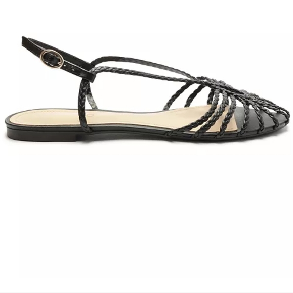 AREZZO PAOLA FLAT SANDALS COLOR BLACK SIZE 7B NEW WITH BOX. MADE IN BRAZIL. - Picture 4 of 10